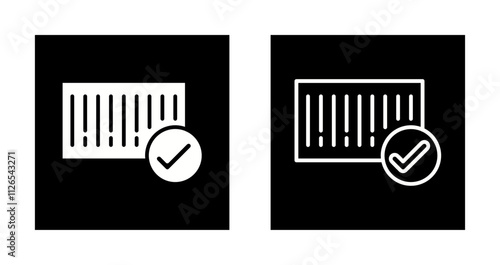 Barcode Check-in Icon Design