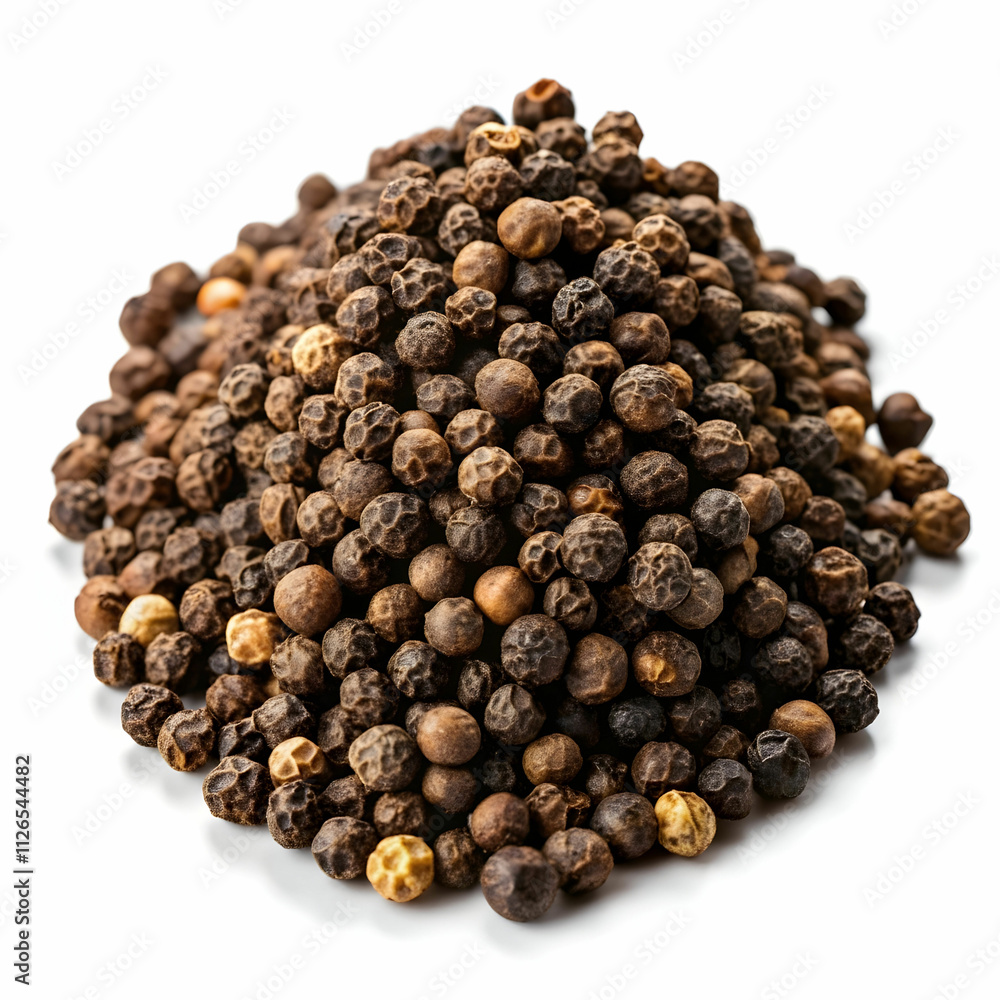 Black Pepper Isolated on Transparent Background Black Pepper Isolated on Transparent Background