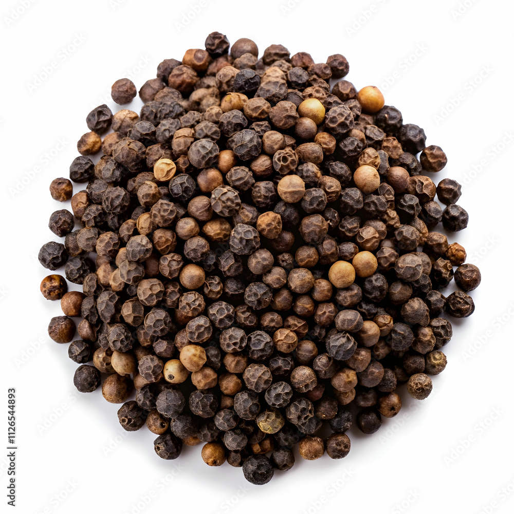 Black Pepper Isolated on Transparent Background Black Pepper Isolated on Transparent Background