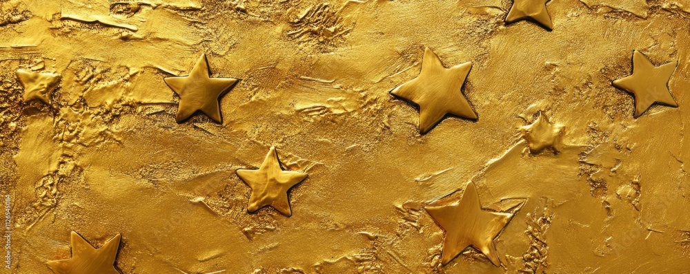 Obraz premium Gold Background with stars
