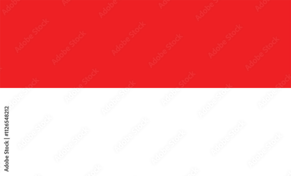 Illustration of Indonesia national flag Illustration of Indonesia national flag