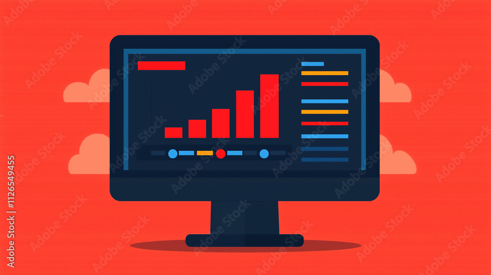 Analyzing business growth data digital workspace infographic vibrant environment abstract view visualization techniques Analyzing business growth data digital workspace infographic vibrant environment abstract view visualization techniques