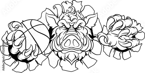 Boar Wild Hog Razorback War...
