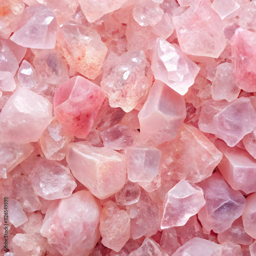 A stunning rose quartz texture showcases natural pink gradients