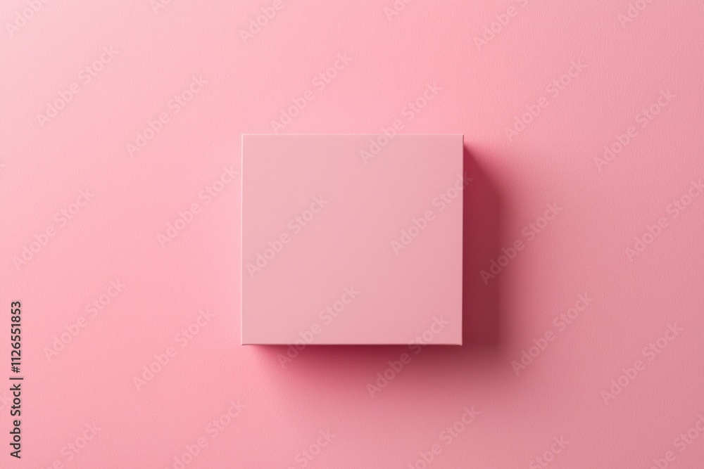 A square pink empty box is located in the center of an entirely plain pink background, A square pink empty box is located in the center of an entirely plain pink background,