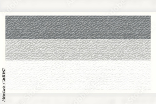 Abstract grayscale textured image resembling a flag with three horizontal bands of varying shades of grey and white. Ideal for backgrounds, presentations, or design projects.