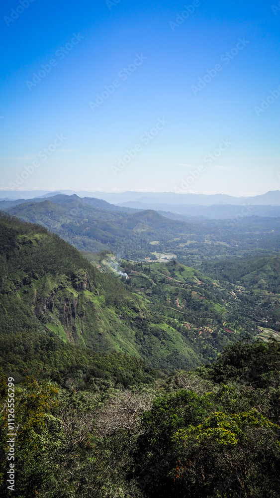 The panorama seen from Moon Plain's in Sri Lanka The panorama seen from Moon Plain's in Sri Lanka