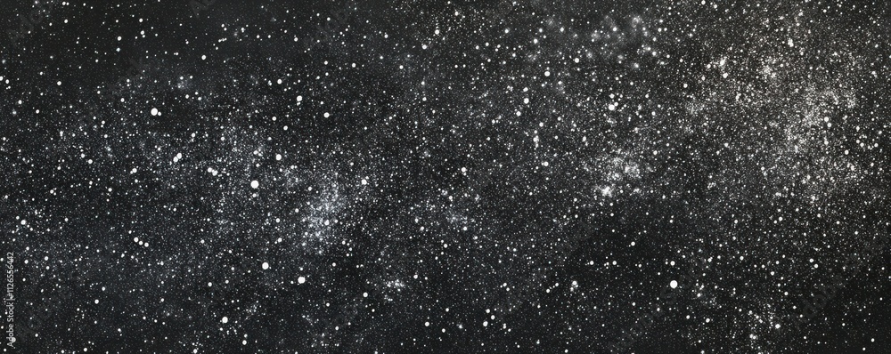 Distressed grainy white fine dust particles speckled gradient texture on a black background Distressed grainy white fine dust particles speckled gradient texture on a black background
