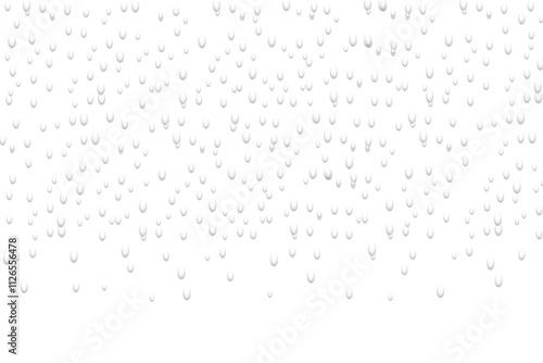 Water drop isolated on transparent background. Water droplet bubbles . Drops of water in PNG. Summer decoration product design elements, Mockup, template. Product presentation. Vector illustration