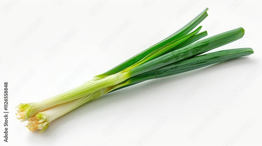 A delicate leek seed, isolated on a white background A delicate leek seed, isolated on a white background