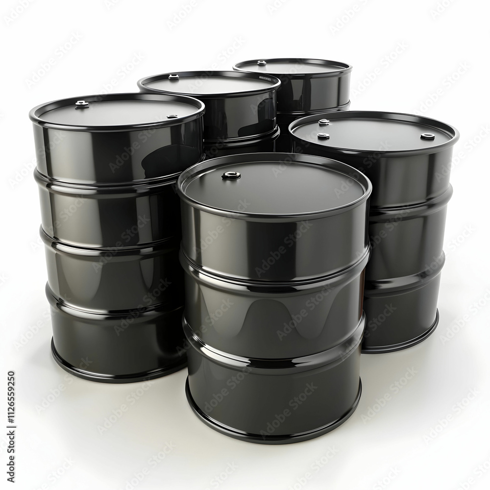 black oil barrel Isolated on Transparent Background black oil barrel Isolated on Transparent Background