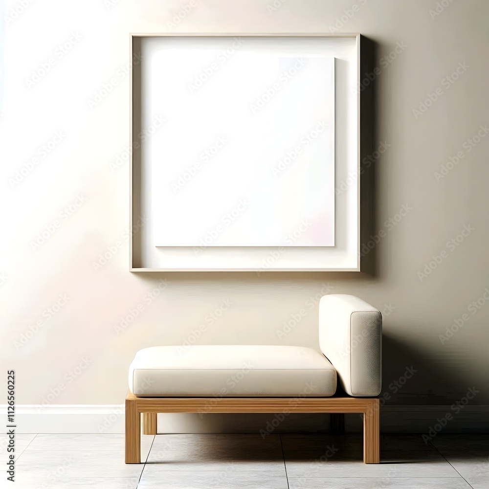scene with a white sofa interior. Ai-generated. scene with a white sofa interior. Ai-generated.