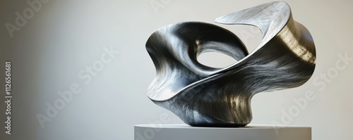 ender of a modern abstract sculpture photo