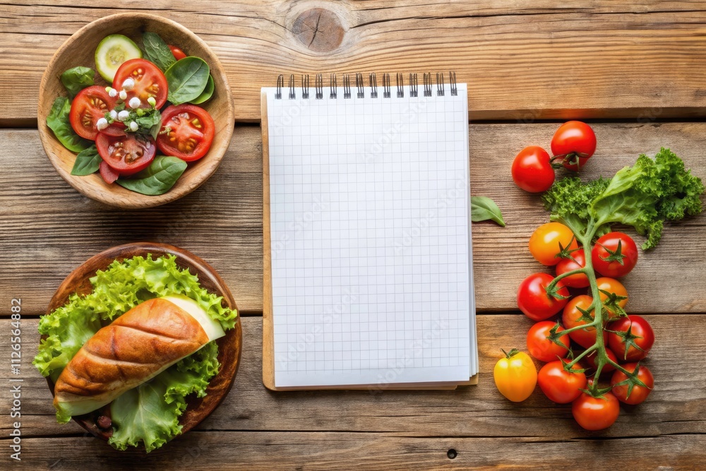 Small Paper Notepad Food Photography PNG: High-Resolution Images for Recipe Blogs, Menu Design & Culinary Websites