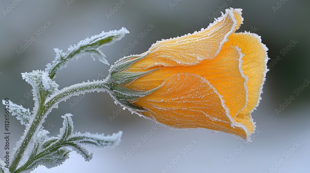 An orange flower likely a Globe mallow stands out against a blurred background. An orange flower likely a Globe mallow stands out against a blurred background.