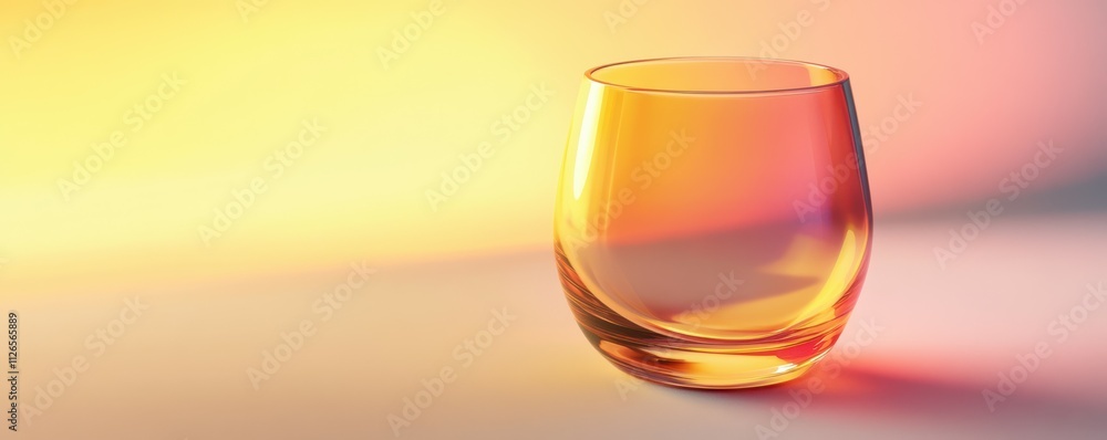 Gradient transparent curve glass Gradient transparent curve glass