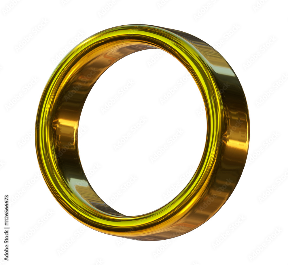 Golden ring 3d on png transparent background. Golden ring 3d on png transparent background.