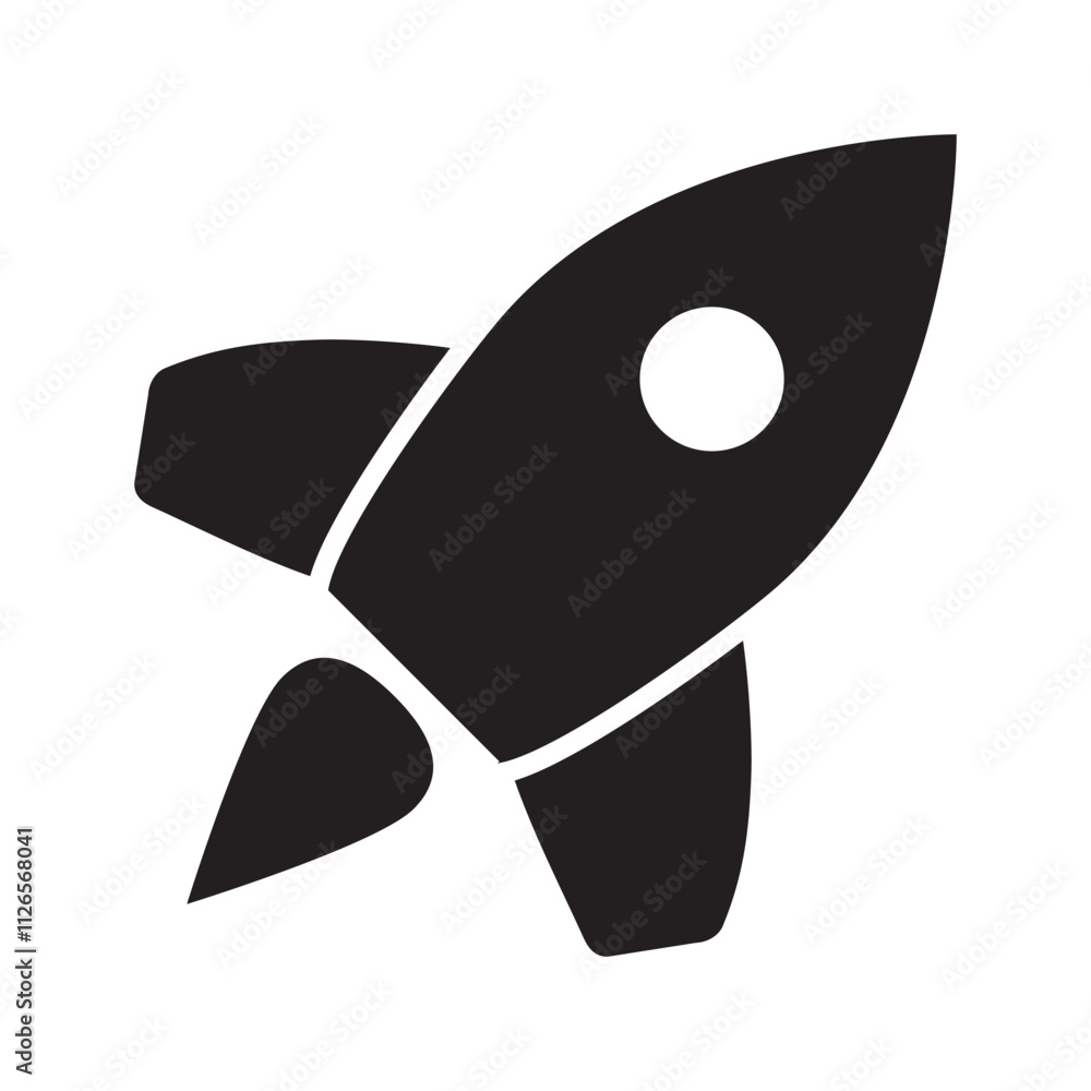 Rocket icon. Flying rocket icon. Rocket icon. Flying rocket icon.