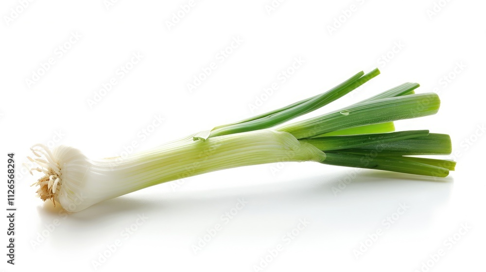 Fototapeta premium A delicate leek seed, isolated on a white background
