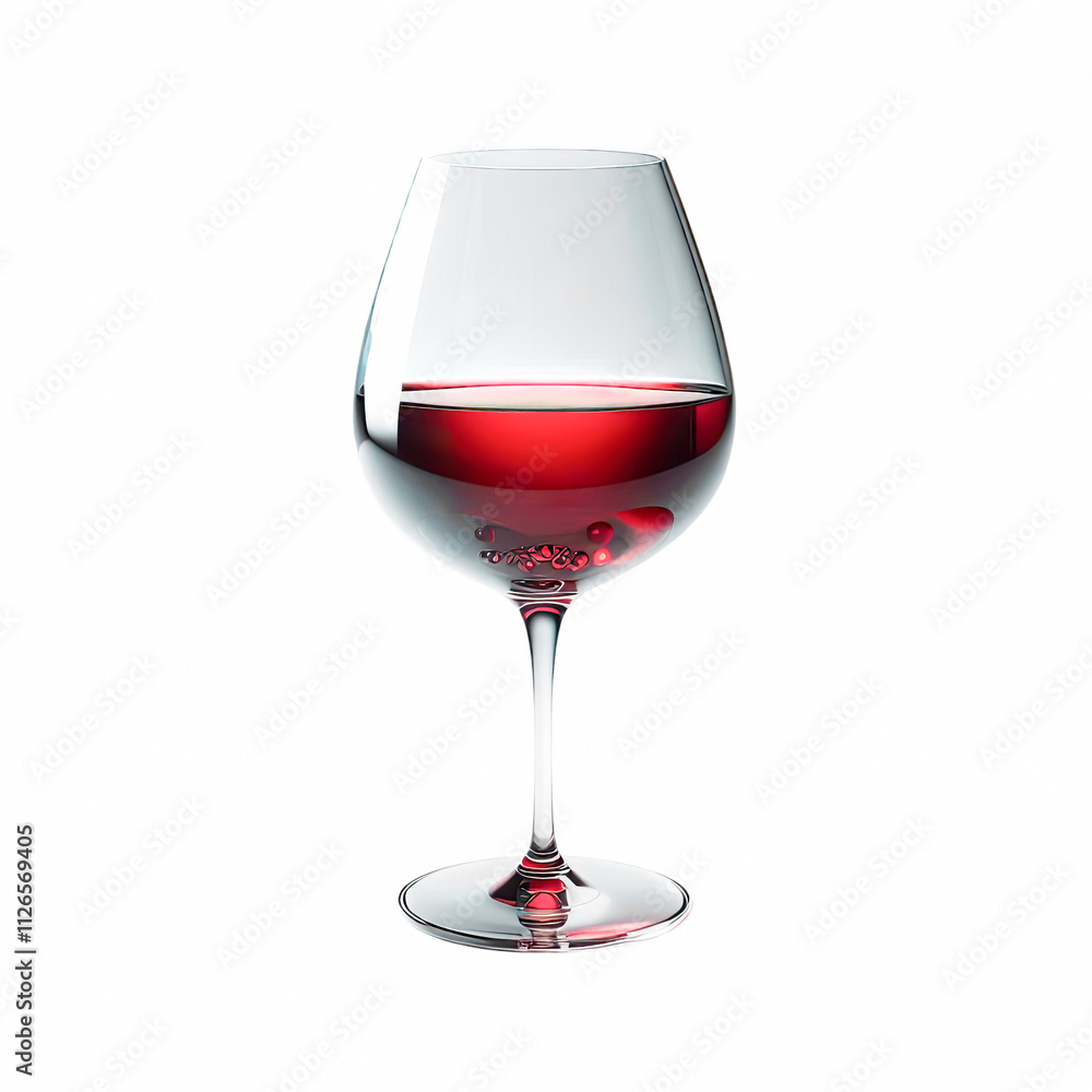 Red Wine Glass Isolated on White Background Red Wine Glass Isolated on White Background