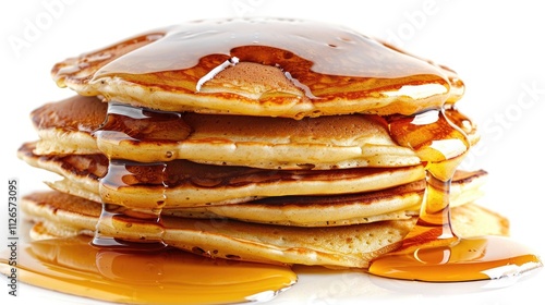 A delicious pancakes, isolated on a white background