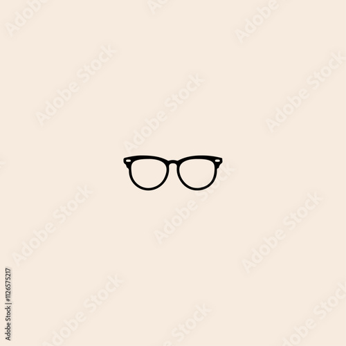 Glasses icon flat vector design.