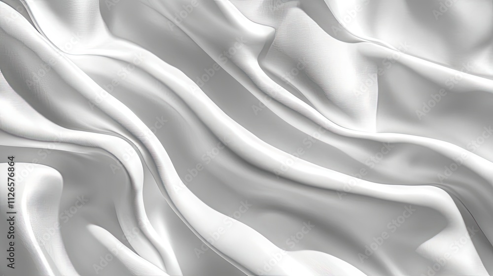 Obraz premium White Silk Drape Texture