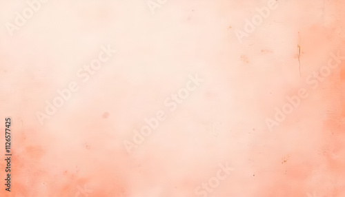 Soft peach watercolor texture background with copy space