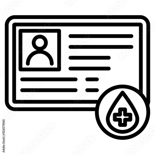 donor card single icon