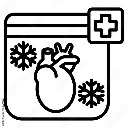 organ donation single icon