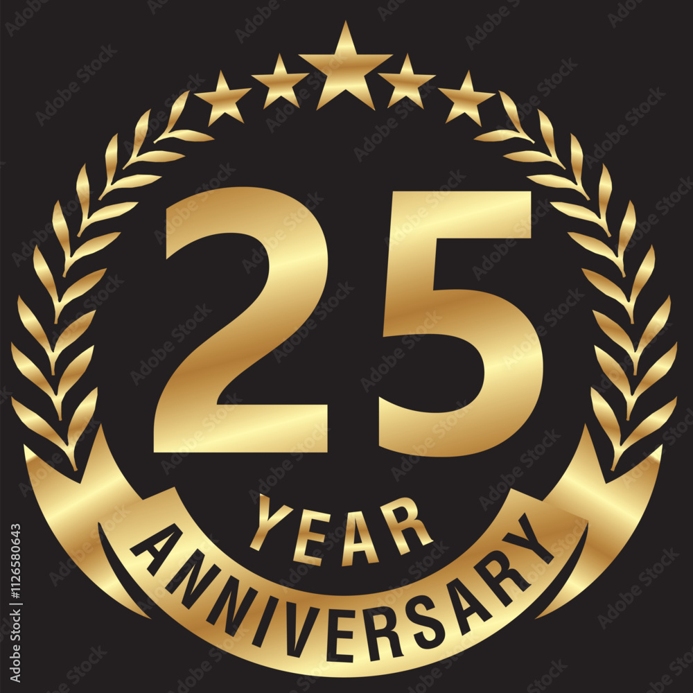 Fototapeta premium 25 Anniversary.eps