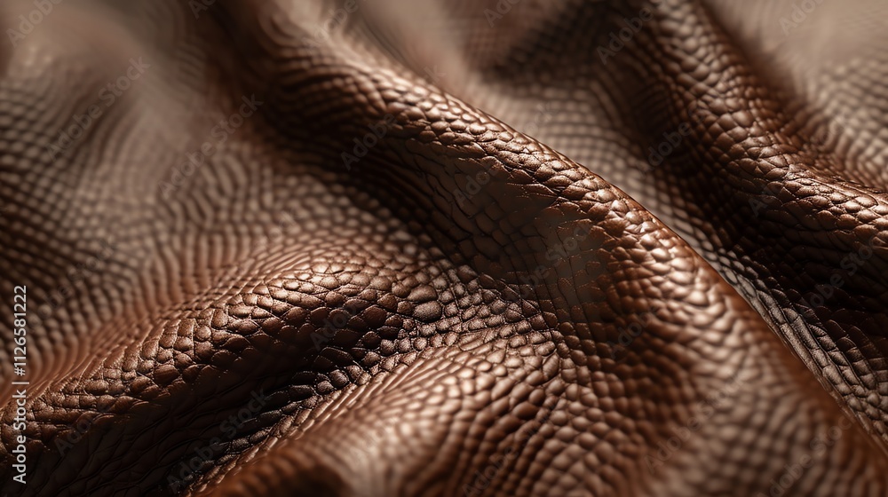 Close up of brown textured leather. Close up of brown textured leather.