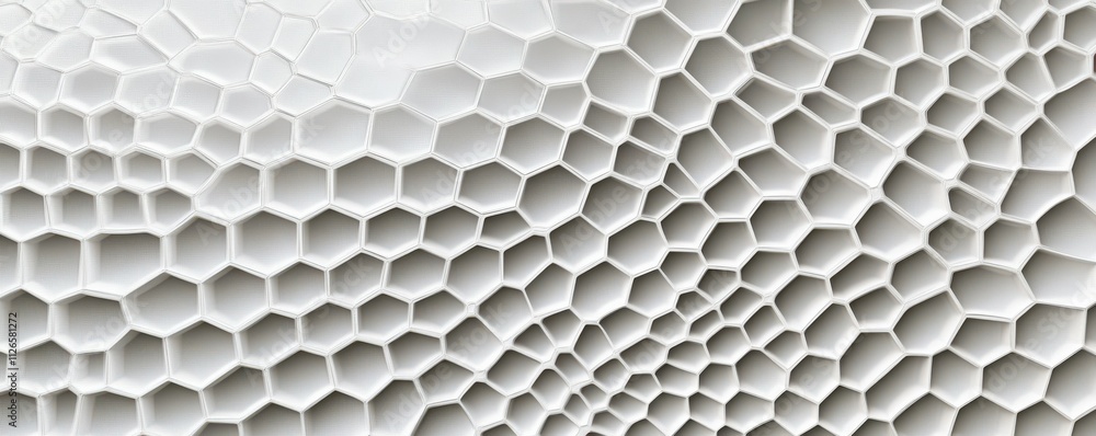 Naklejka premium Hexagonal wave grid background