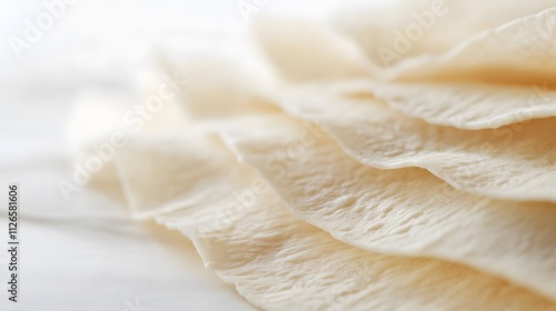 Wallpaper Mural Delicate Layers Of Creamy White Flatbread Torontodigital.ca