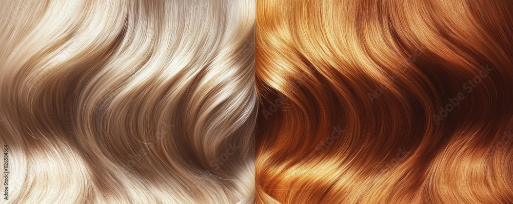 Wave hair with golden color Wave hair with golden color
