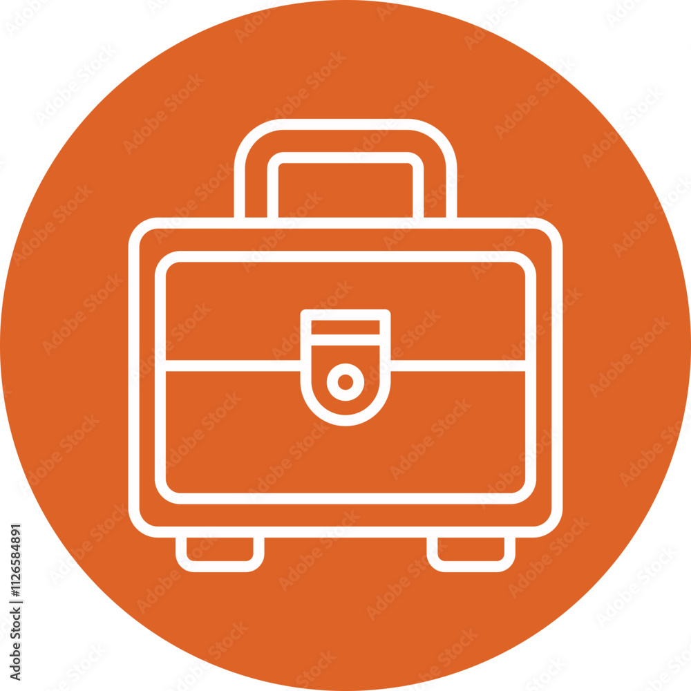 Business Portfolio line circle icon Business Portfolio line circle icon