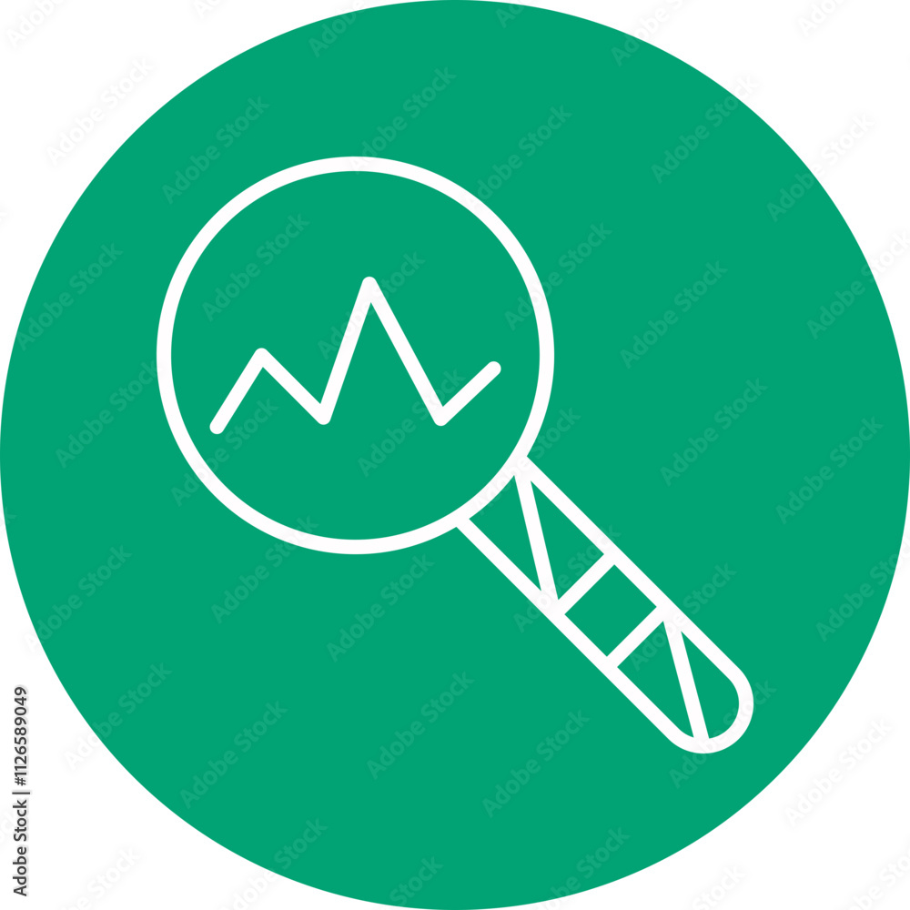 Anomaly Detection line circle icon Anomaly Detection line circle icon