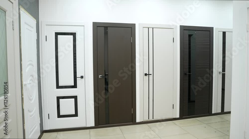 Interior doors are sold in a specialized store. Large selection of doors for the home.