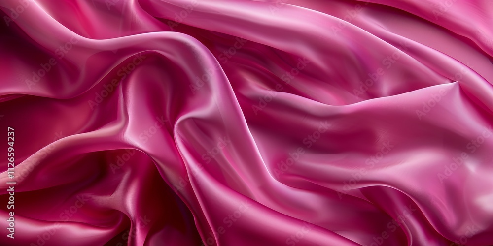 Fototapeta premium Smooth and plush texture, fuchsia pink color, with a sheen that catches the light