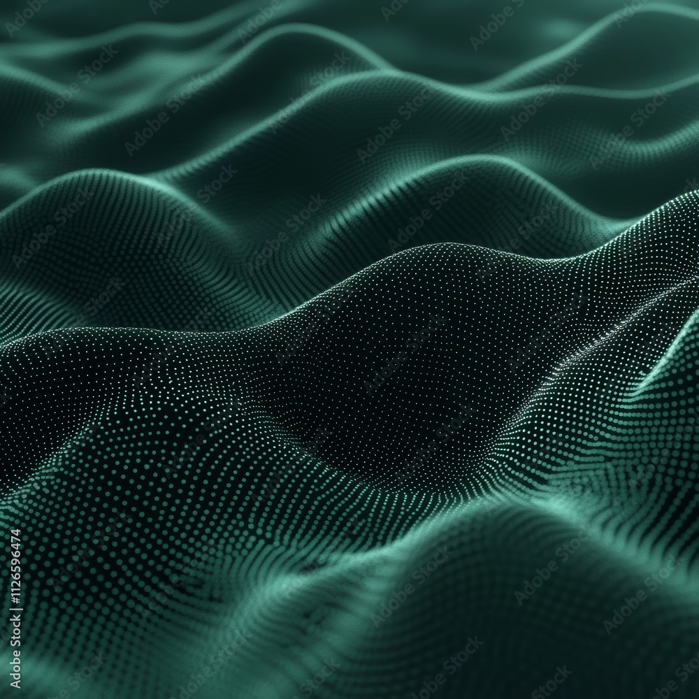 Abstract Teal Wave Pattern Abstract Teal Wave Pattern
