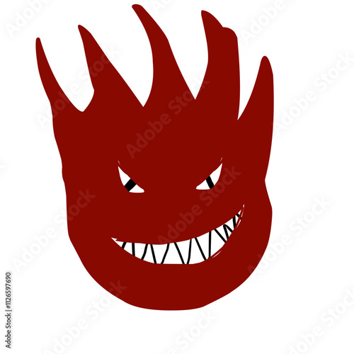 red devil face