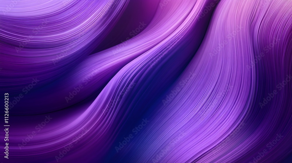 Fototapeta premium Abstract Purple Swirling Lines Gradient Background