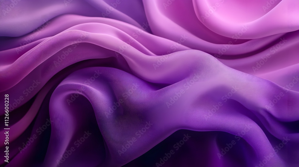 Obraz premium Abstract Draped Purple Fabric Soft Texture Background