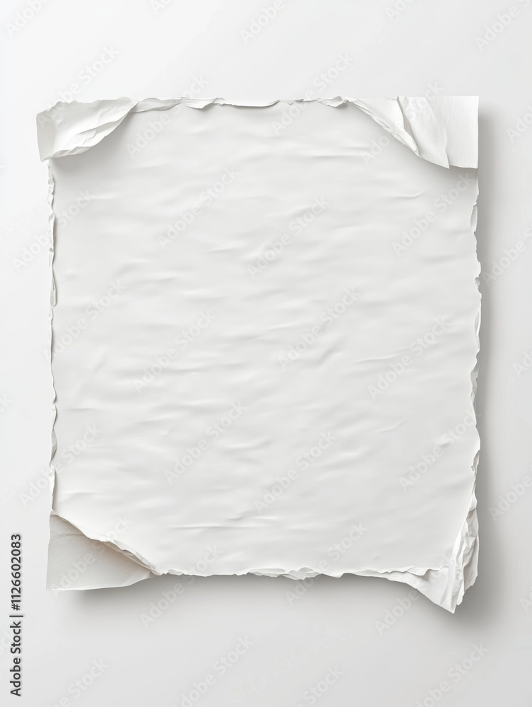 Obraz premium Crumpled White Paper Texture