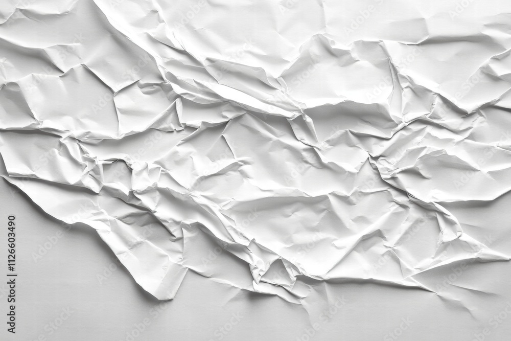 Crumpled White Paper Texture Crumpled White Paper Texture