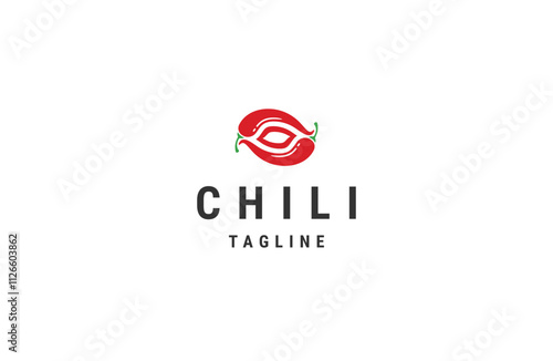 Hot chili logo icon design template flat vector
