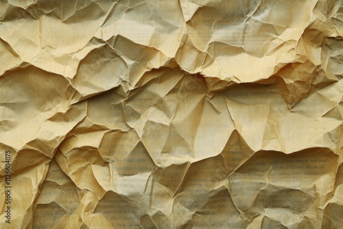 Wallpaper Mural Crumpled Brown Paper Texture Torontodigital.ca
