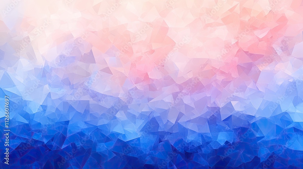 Obraz premium Abstract Blue Pink Triangle Background