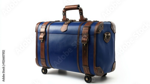 Blue trolley travel bag