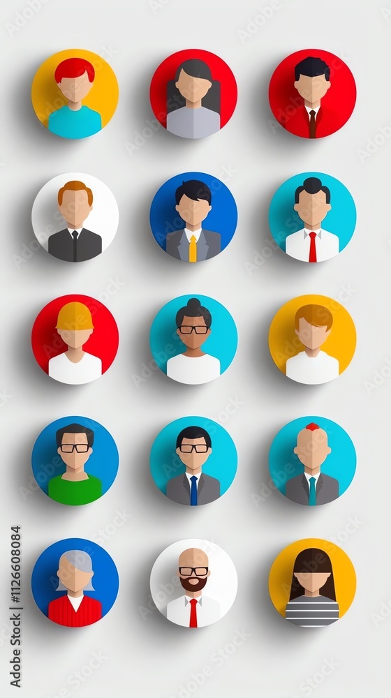 icons representing key personas for niche marketing. icons representing key personas for niche marketing.